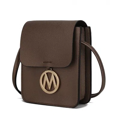 Mkf Collection By Mia K Skylar Vegan Leather Women's Crossbody Handbag In Gold