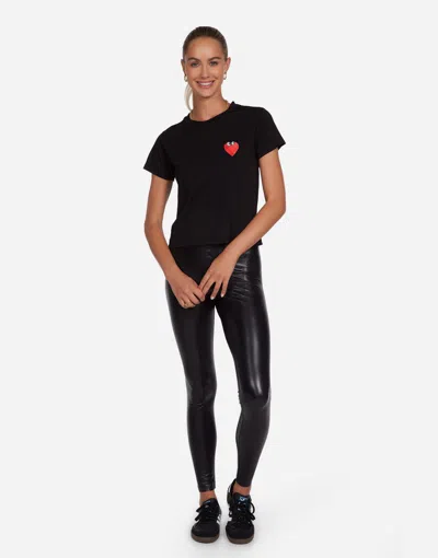 Lauren Moshi Ursula Heart Face Patch In Black