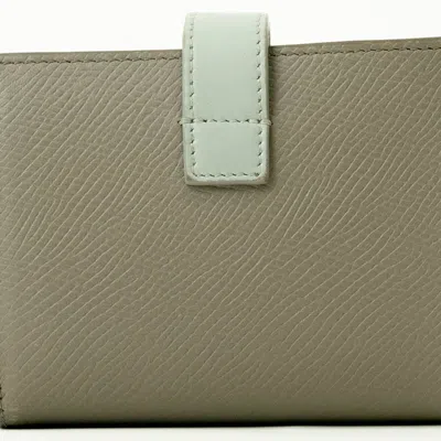 Pre-owned Celine Beige Brown Leather Wallet (bi-fold) () In Beige, Brown