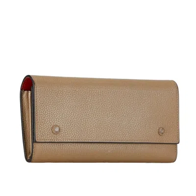 Pre-owned Celine Beige Leather Coin Purse/coin Case ()