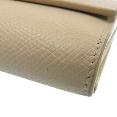 Pre-owned Celine Beige Leather Wallet (tri-fold) ()