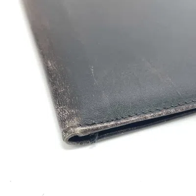 Pre-owned Celine Black Leather Long Wallet (bi-fold) ()