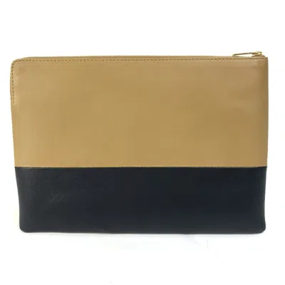 Pre-owned Celine Brown Leather Clutch Bag ()