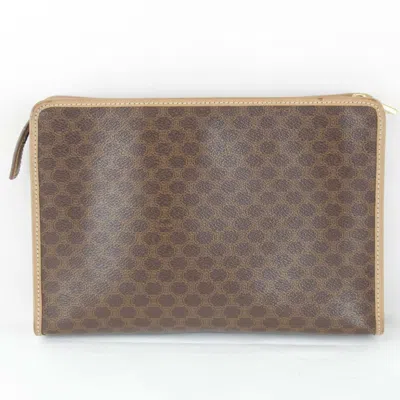 Pre-owned Celine Brown Pvc Clutch Bag ()
