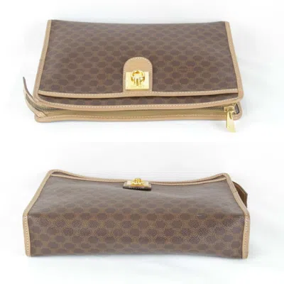 Pre-owned Celine Brown Pvc Clutch Bag ()