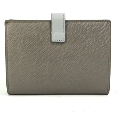 Pre-owned Celine Gray Leather Wallet (tri-fold) ()
