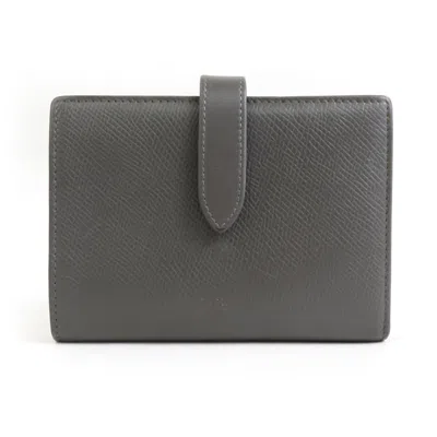 Pre-owned Celine Gray Leather Wallet (bi-fold) ()