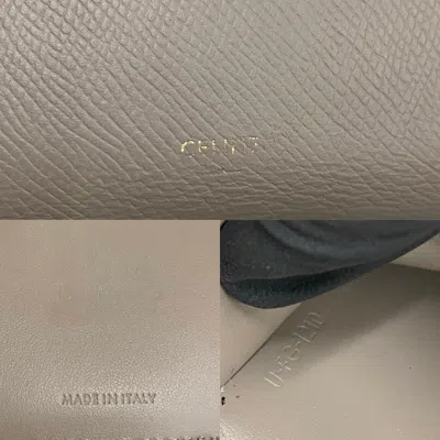 Pre-owned Celine Gray Leather Wallet (bi-fold) ()