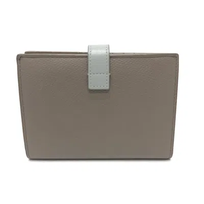Pre-owned Celine Gray Leather Wallet (bi-fold) ()