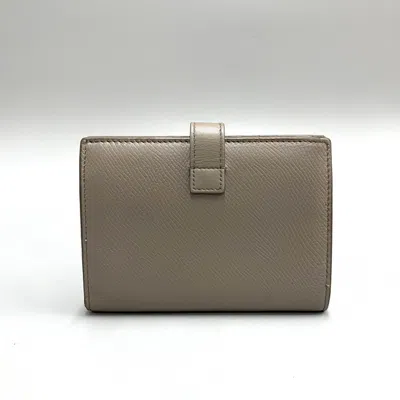 Pre-owned Celine Gray Leather Wallet (bi-fold) ()