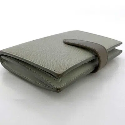 Pre-owned Celine Gray Leather Wallet (bi-fold) ()