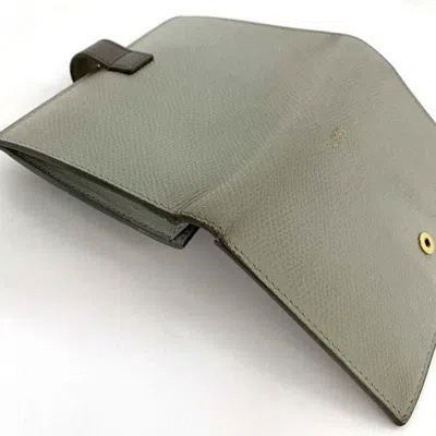 Pre-owned Celine Gray Leather Wallet (bi-fold) ()