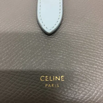 Pre-owned Celine Gray Leather Wallet (bi-fold) ()