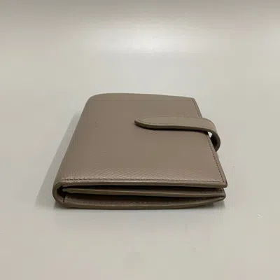 Pre-owned Celine Gray Leather Wallet (bi-fold) ()