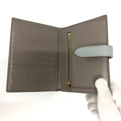 Pre-owned Celine Gray Leather Wallet (bi-fold) ()