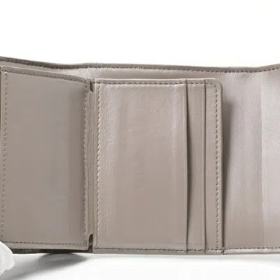 Pre-owned Celine Grayish Leather Wallet (tri-fold) ()