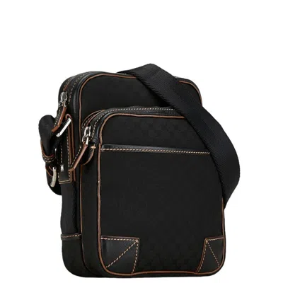 Pre-owned Celine Macadam Brown Canvas Shoulder Bag ()