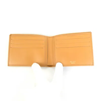 Pre-owned Celine Macadam Brown Pvc Bill Wallet (bi-fold) ()
