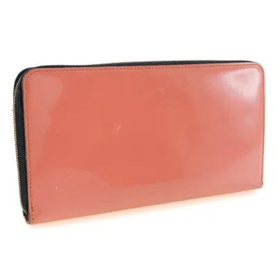 Pre-owned Celine Pink Leather Long Wallet (bi-fold) ()
