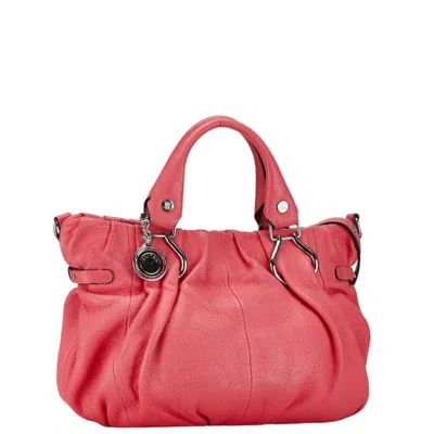 Pre-owned Celine Pink Leather Handbag Shoulder Bag ()