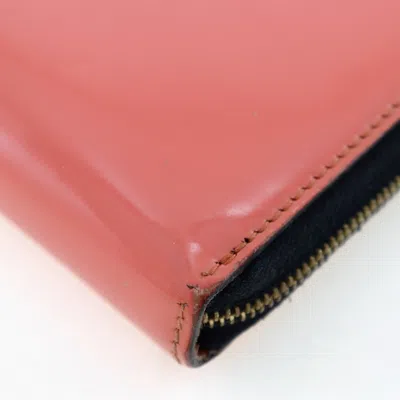 Pre-owned Celine Pink Leather Long Wallet (bi-fold) ()