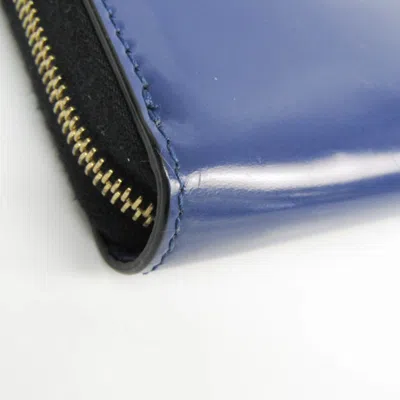 Pre-owned Celine Navy Leather Long Wallet (bi-fold) ()