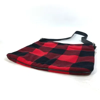 Pre-owned Celine Red Cotton Shoulder Bag ()
