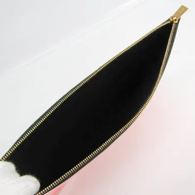 Pre-owned Celine Salmon Pink Leather Clutch Bag ()