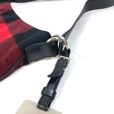 Pre-owned Celine Red Cotton Shoulder Bag ()