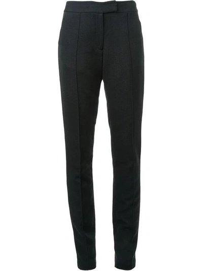 Shop Strateas Carlucci Zip Detail Trousers In Black