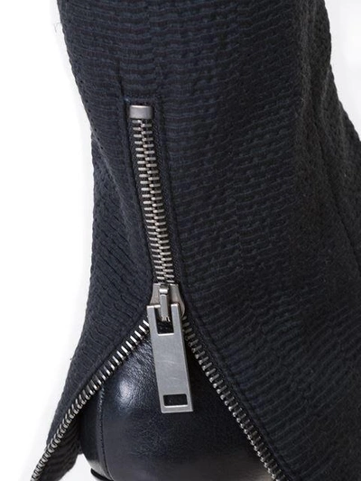 Shop Strateas Carlucci Zip Detail Trousers In Black