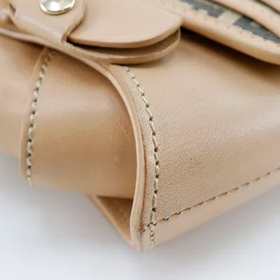 Pre-owned Fendi Beige Canvas Shoulder Bag ()
