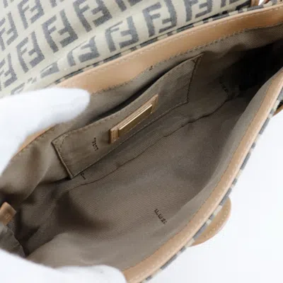 Pre-owned Fendi Beige Canvas Shoulder Bag ()