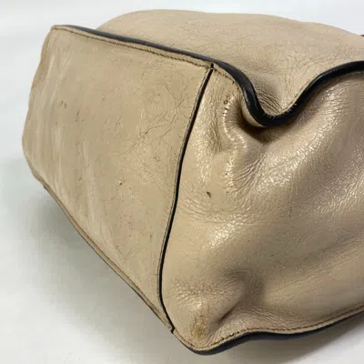 Pre-owned Fendi Beige Leather Shoulder Bag ()