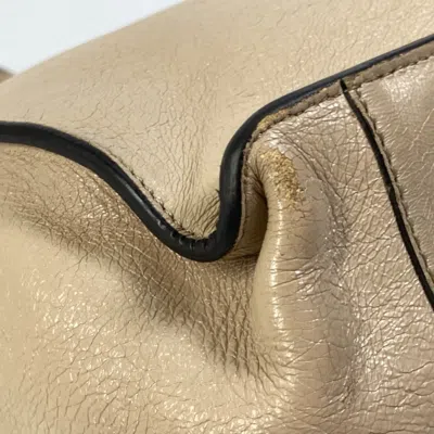 Pre-owned Fendi Beige Leather Shoulder Bag ()