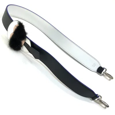 Pre-owned Fendi Black Leather Chain/shoulder Wallet ()