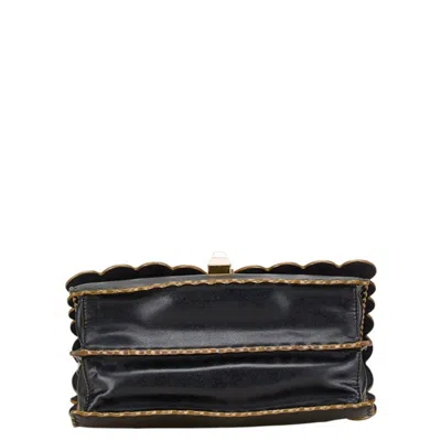 Pre-owned Fendi Black Leather Handbag Shoulder Bag ()