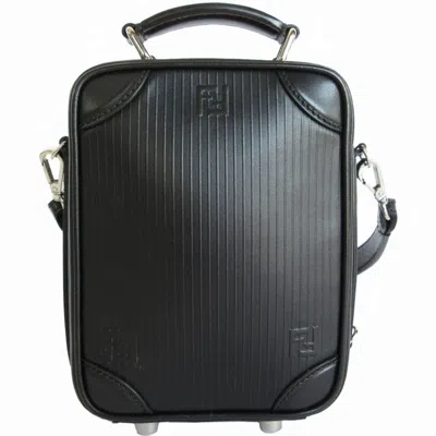 Pre-owned Fendi Black Leather Handbag Shoulder Bag ()