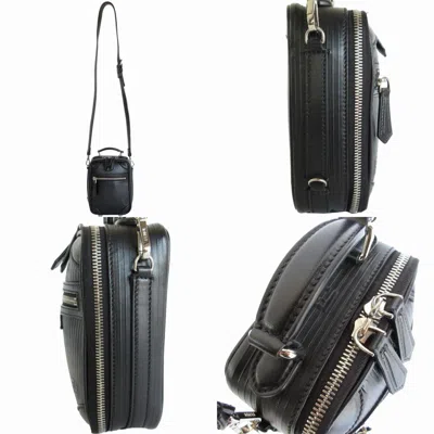 Pre-owned Fendi Black Leather Handbag Shoulder Bag ()