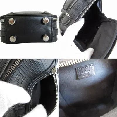 Pre-owned Fendi Black Leather Handbag Shoulder Bag ()