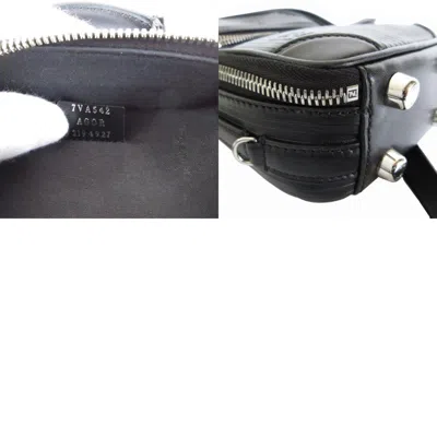 Pre-owned Fendi Black Leather Handbag Shoulder Bag ()
