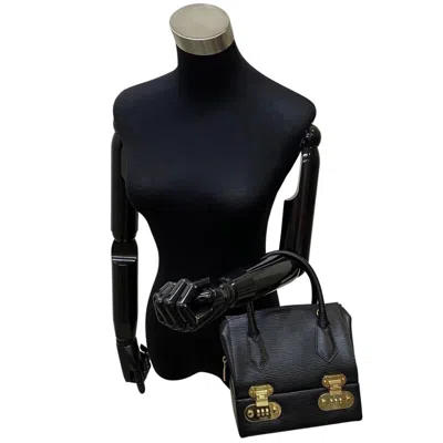 Pre-owned Fendi Black Leather Handbag Shoulder Bag Vanity Bag ()