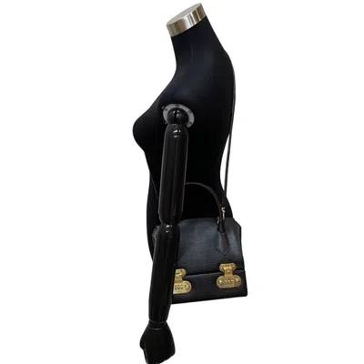 Pre-owned Fendi Black Leather Handbag Shoulder Bag Vanity Bag ()