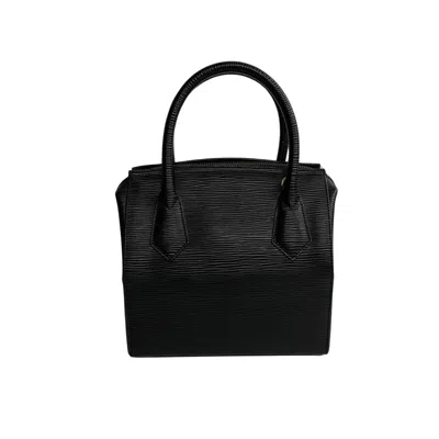 Pre-owned Fendi Black Leather Handbag Shoulder Bag Vanity Bag ()