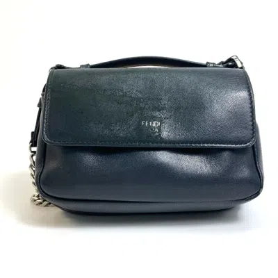Pre-owned Fendi Black Leather Shoulder Bag ()