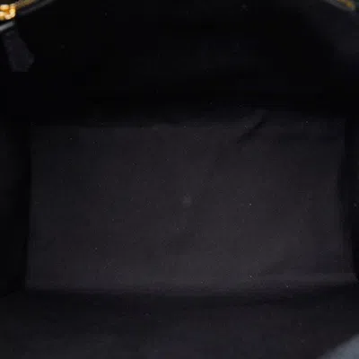 Pre-owned Fendi Black Yellow Canvas Shoulder Bag Tote Bag () In Black, Yellow