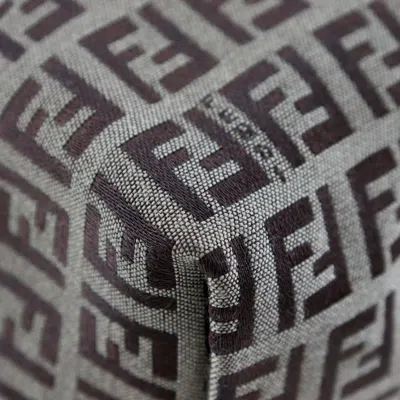 Pre-owned Fendi Bronze Nylon Canvas Shoulder Bag ()