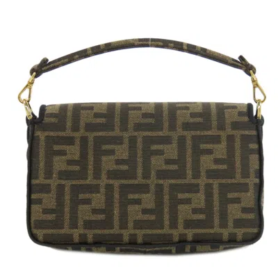 Pre-owned Fendi Brown Canvas Shoulder Bag ()
