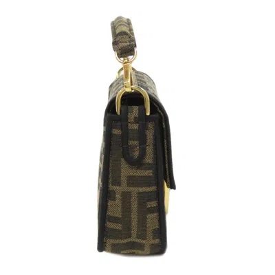 Pre-owned Fendi Brown Canvas Shoulder Bag ()
