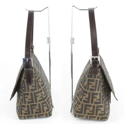 Pre-owned Fendi Brown Canvas Shoulder Bag ()
